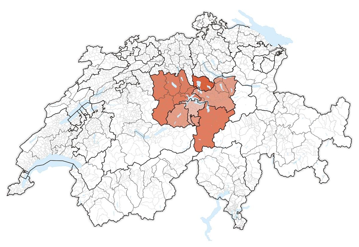 mapi centralne švicarskoj 