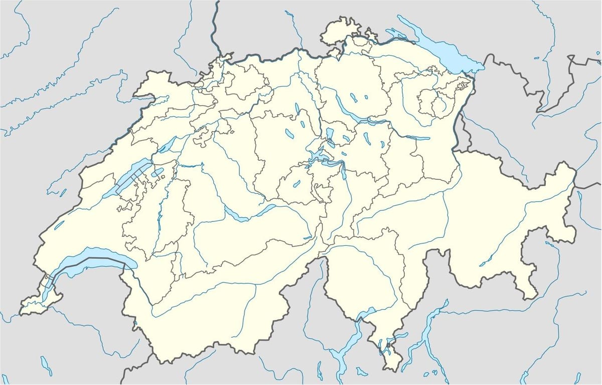 mapa jednostavno mapu švicarske
