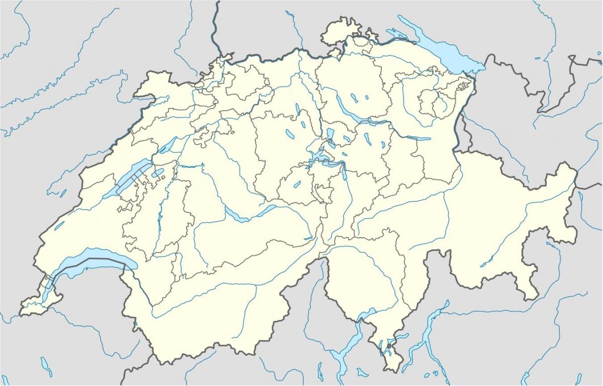mapa jednostavno mapu švicarske