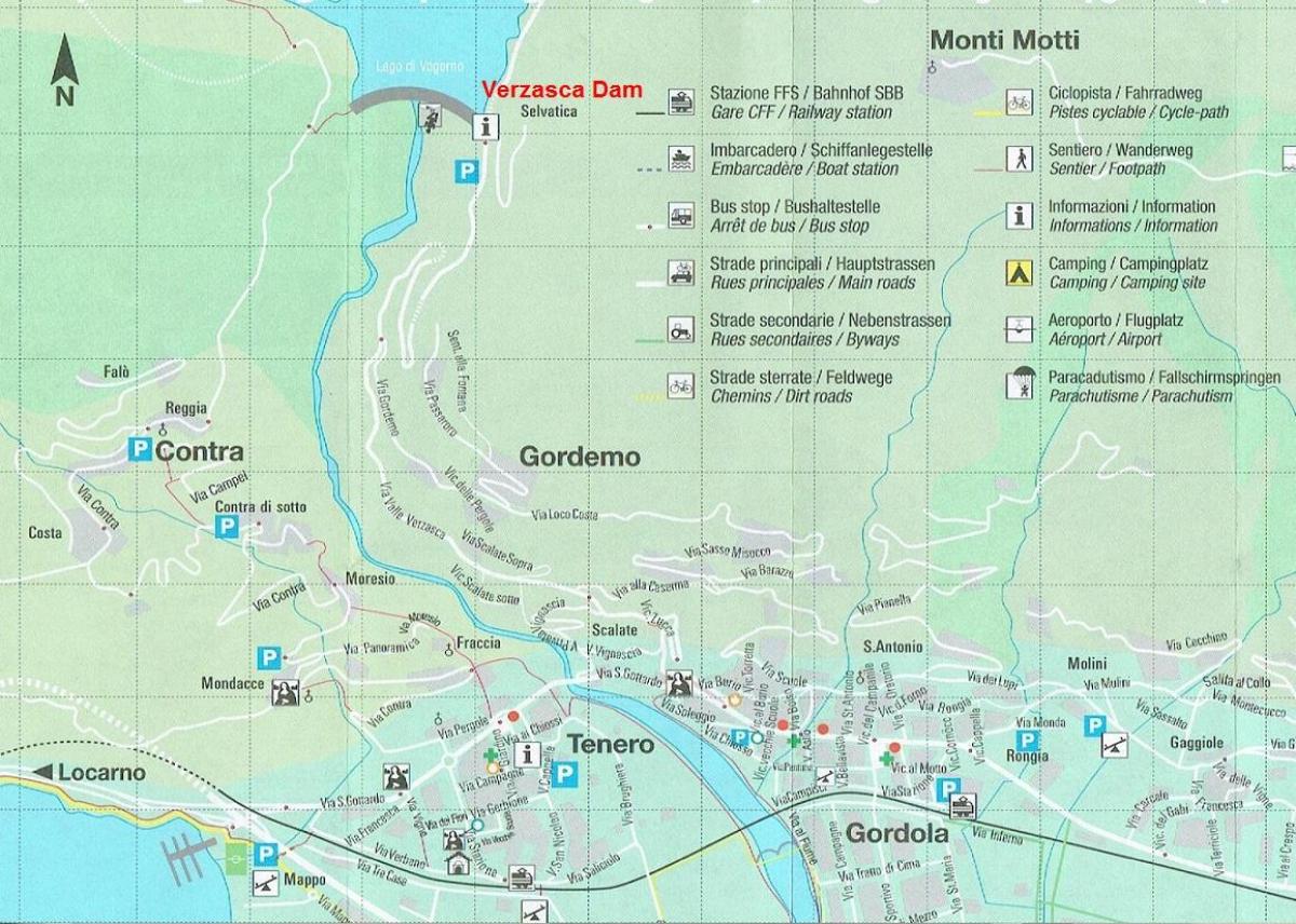 mapa na kampovanje švicarskoj