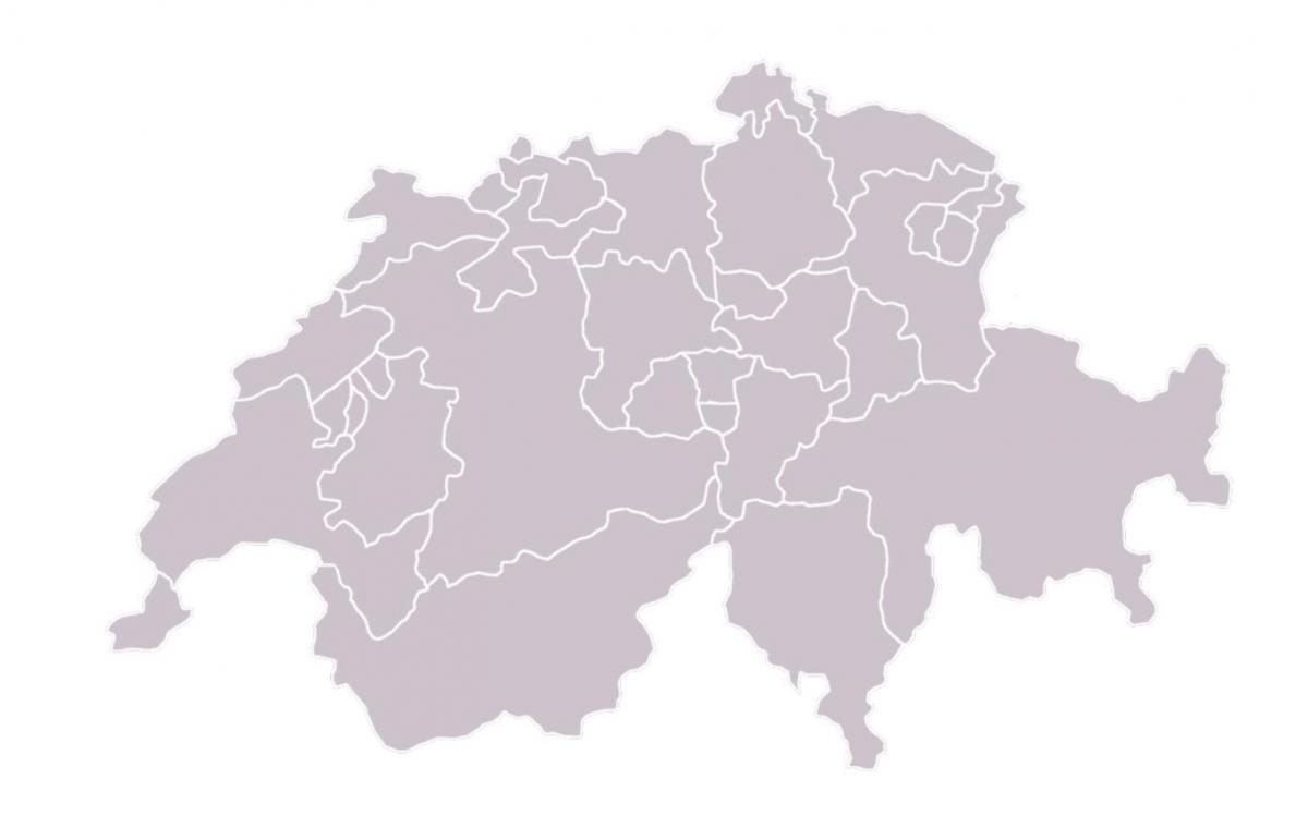 mapa praznu kartu švicarske