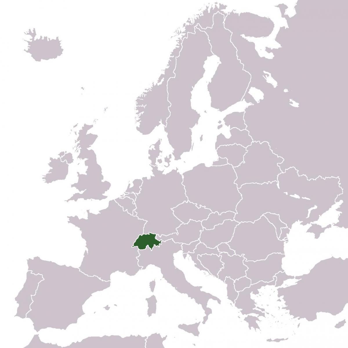 švicarskoj mjesto u evropi mapu