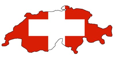 Mapa švajcarske zastave