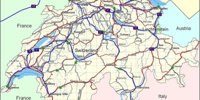 Mapi švicarske planinama