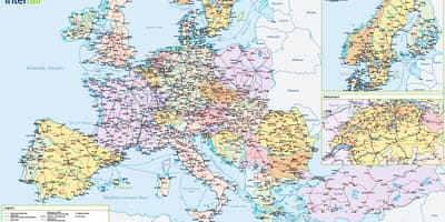 Mapa interrail švicarskoj 