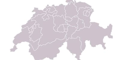 Mapa praznu kartu švicarske